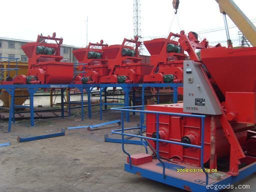 JS500双卧轴强制式搅拌机