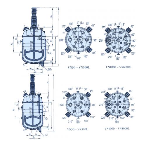 搪瓷夹套式反应釜