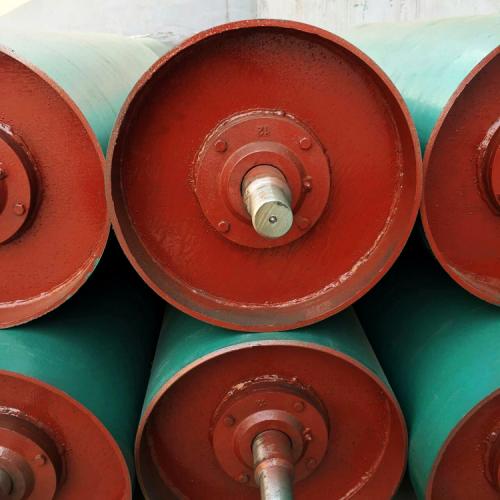 碳钢喷漆无动力内置轴承滚筒