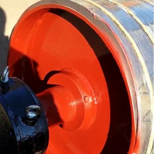 碳钢无动力流水线包胶滚筒