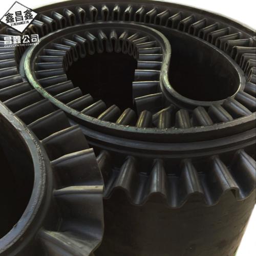 有裙边无隔板橡胶输送带 防滑耐磨工业皮带