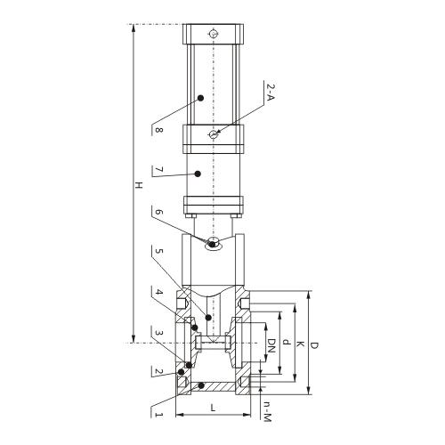 气动进料阀HZTB-LG-200Y